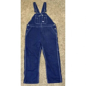 BIG SMITH Vintage Overalls Denim Bib Jeans Carpenter Relaxed Fit 40x30 Excellent